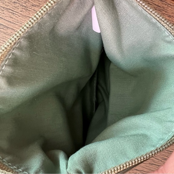 For Freedom By Sak Saum Woven Jute Natural Laced Zip Coin Purse Clutch Wallet - Picture 3 of 7